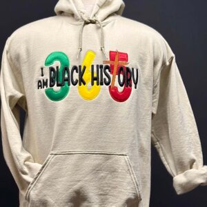 I Am Black History Hoodie with Cross